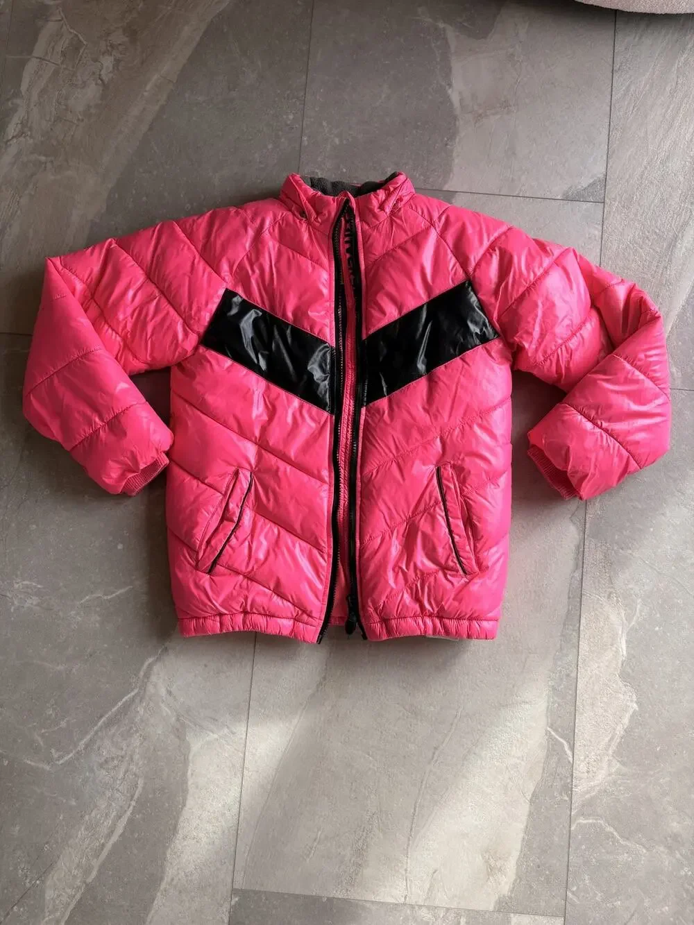 Converse Kids Pink Puffer Jacket Size XS